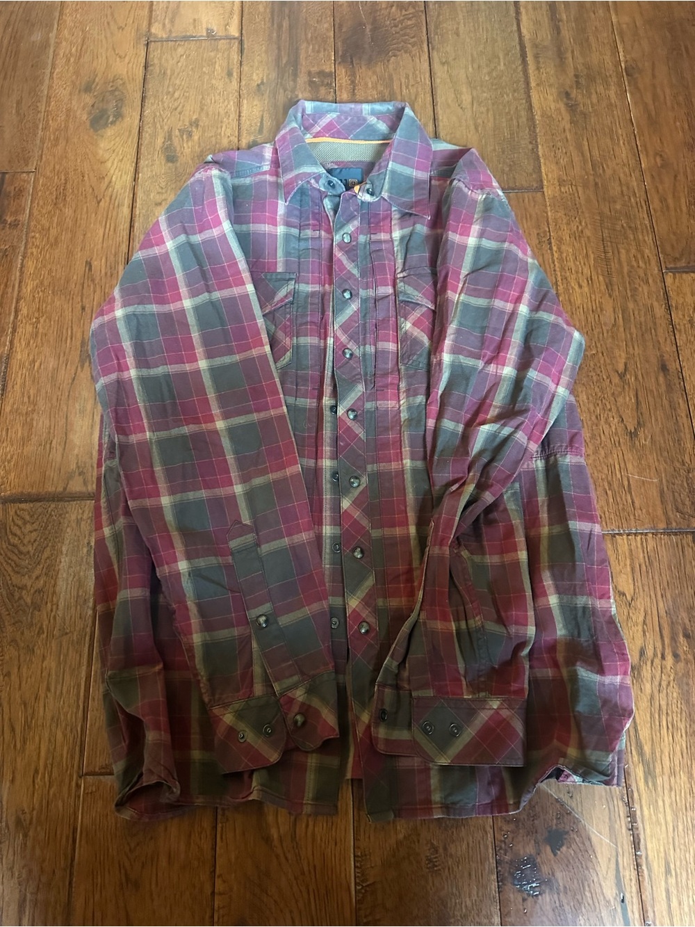 5.11 tactical plaid button down